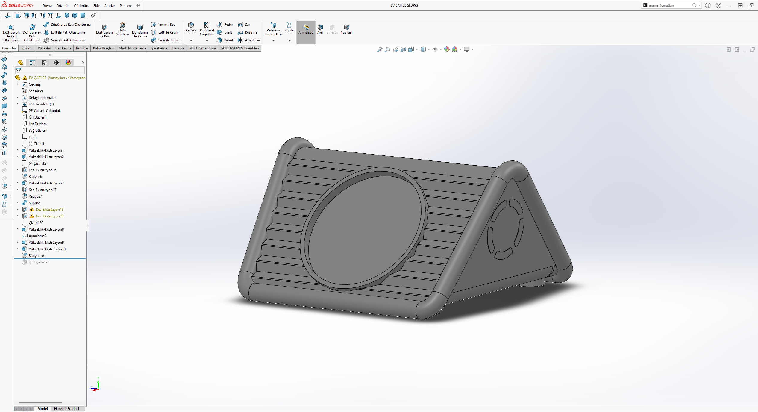 SolidWorks ile ürün tasarımı